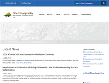 Tablet Screenshot of opentopography.org